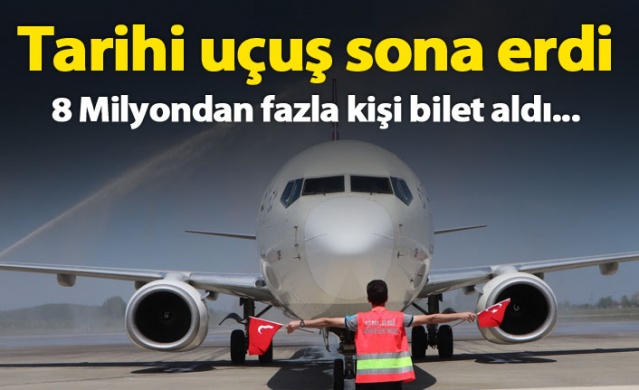Tarihi uçuş sona erdi