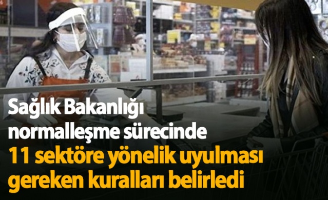 Sağlık Bakanlığı normalleşme sürecinde 11 sektör için kuralları belirledi