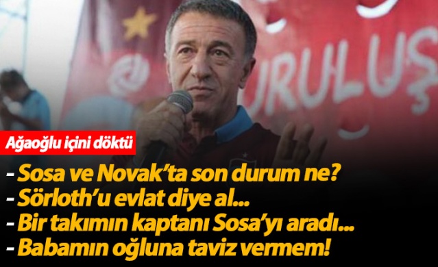 Ağaoğlu'ndan önemli açıklama: Babamın oğluna taviz vermem!