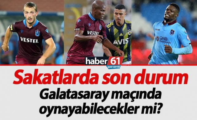 Trabzonspor'un sakatlarında son durum