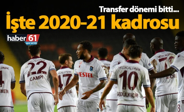 Trabzonspor 2020-21 kadrosu