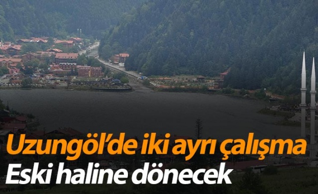 Uzungöl’de iki ayrı çalışma!