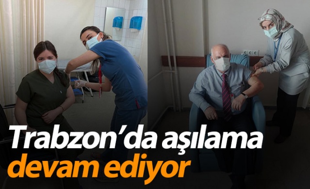 Trabzon'da aşılama işlemi devam ediyor