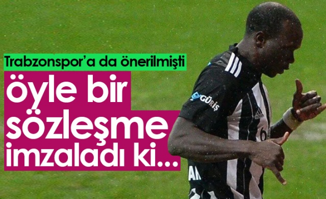 Trabzonspor'a da önerilen Aboubakar imzayı attı