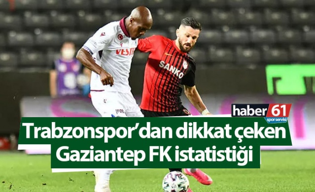 Trabzonspor’dan dikkat çeken Gaziantep FK istatistiği