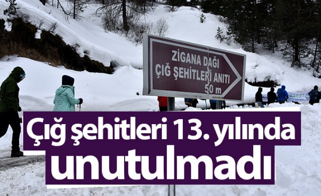 Çığ şehitleri 13. yılında Zigana Dağında anıldı. Foto Galeri