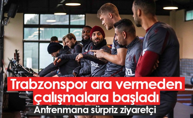 Trabzonspor kupa maçı hazırlıklarına başladı. Foto Galeri.