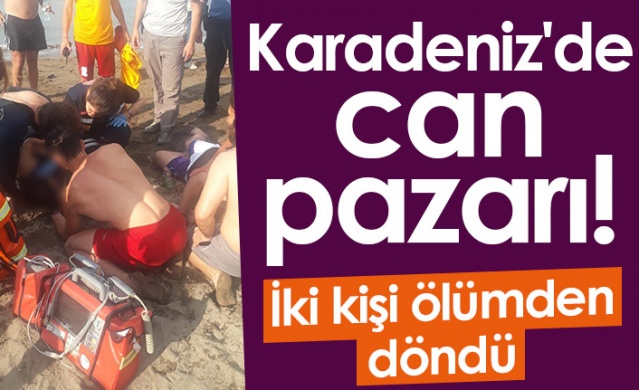 Ordu'da Karadeniz'de can pazarı! 2 Kişi kurtarıldı 22 Haziran 2022