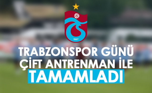 Trabzonspor günü çift antrenman ile tamamladı. Foto Haber