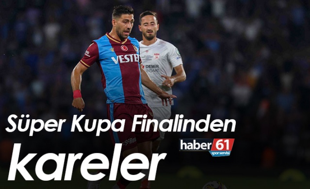 Trabzonspor - Sivasspor maçından kareler. Foto Haber