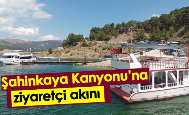 Şahinkaya Kanyonu'na ziyaretçi akını.Foto Haber