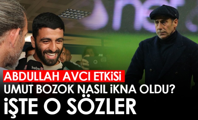 Abdullah Avcı Trabzonspor'un yeni transferi Umut Bozok'u böyle ikna etti. Foto Haber