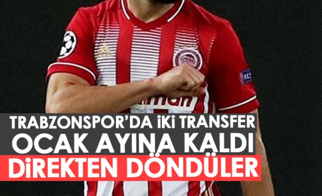 Trabzonspor'da iki transfer Ocak ayına kaldı! Foto Haber