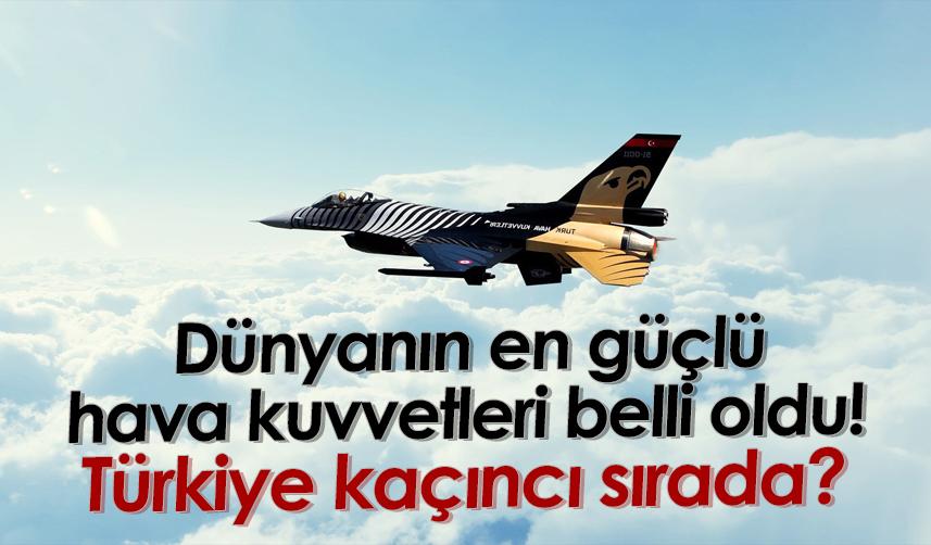 Dünyanın en güçlü hava kuvvetleri belli oldu! Türkiye kaçıncı sırada?