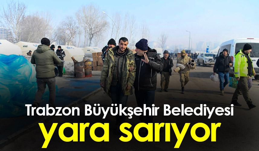 Trabzon Büyükşehir Belediyesi yara sarıyor