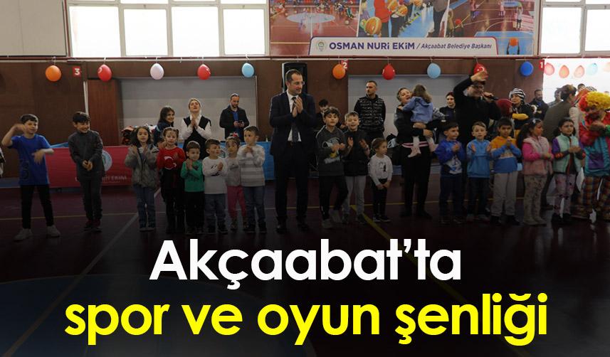 Akçaabat’ta spor ve oyun şenliği yapıldı