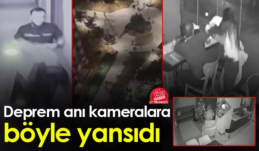 Düzce'de deprem anı kameralara böyle yansıdı