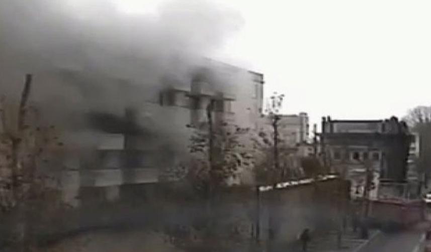 İstanbul'da Çırağan Sarayı'nda yangın