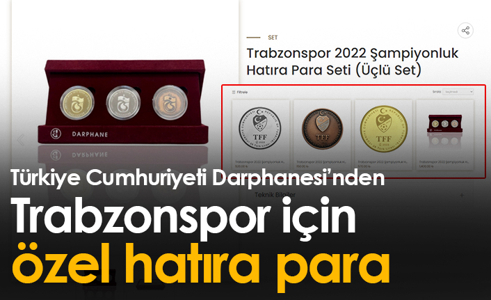 Türkiye Cumhuriyeti Darphanesinden Trabzonspor için özel para