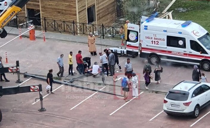 Trabzon’da Yalıncak plajında iş kazası!