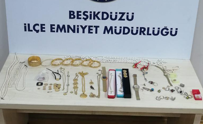 Trabzon’da servet çalan hırsız yakalandı