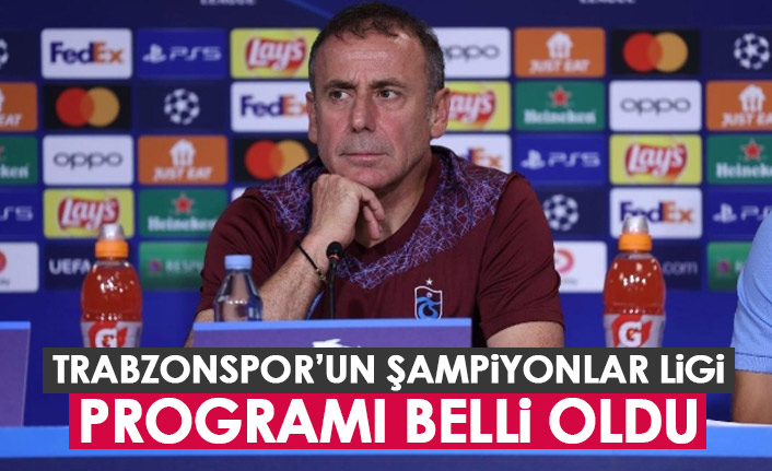 Trabzonspor'un Şampiyonlar Ligi programı belli oldu