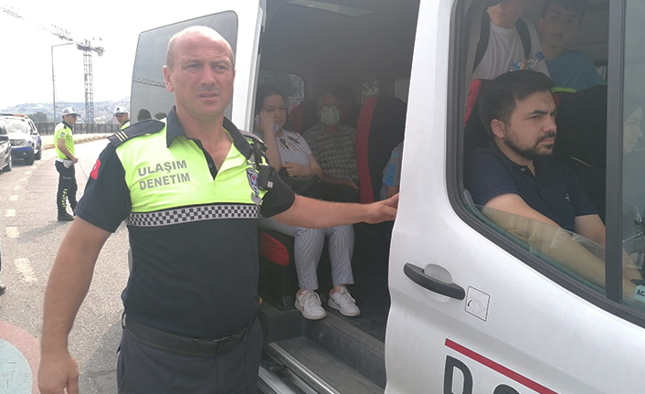 Trabzon’da dolmuşlara denetim