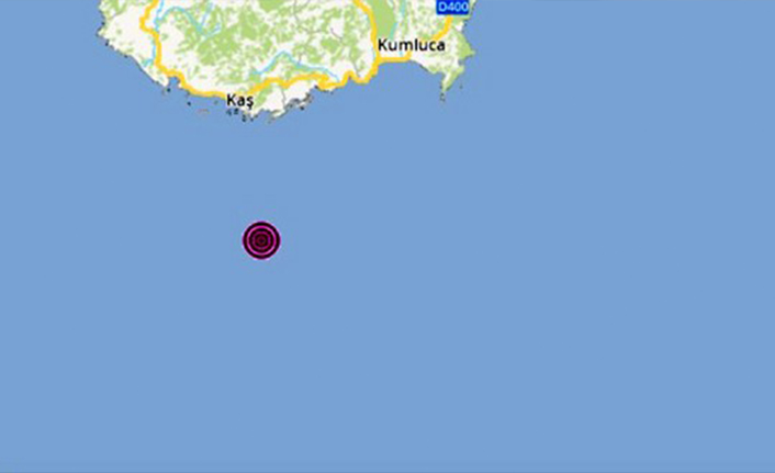 Akdeniz'de 4.4 büyüklüğünde deprem