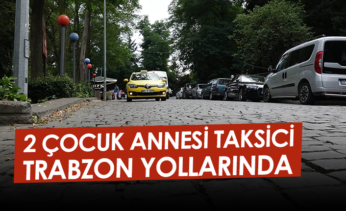 2 çocuk annesi taksici, Trabzon yollarında