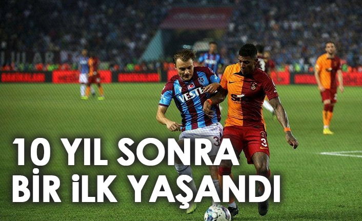 Trabzonspor - Galatasaray maçında 10 yıl sonra bir ilk