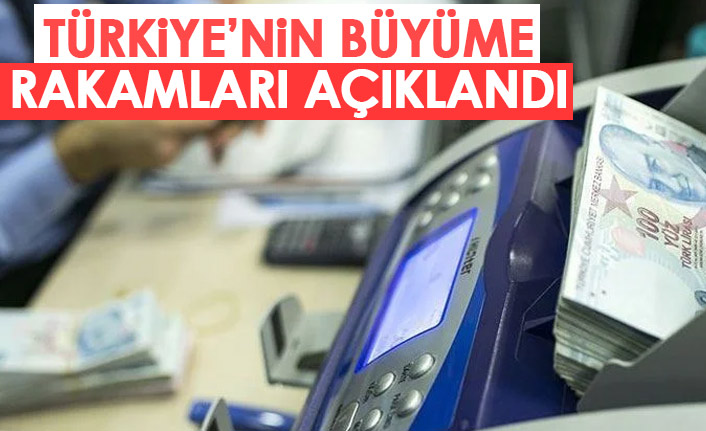 Türkiye'nin büyüme rakamları açıklandı