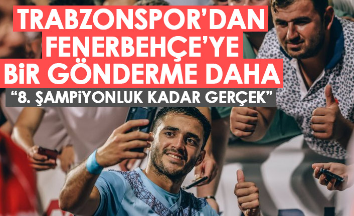 Trabzonspor'dan 8. şampiyonluk paylaşımı!