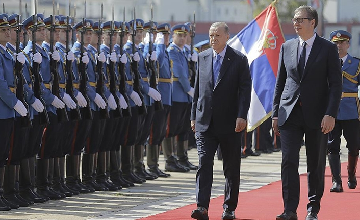 Cumhurbaşkanı Erdoğan Sırbistan'da