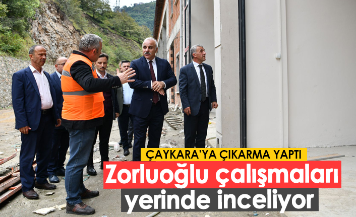 Başkan Zorluoğlu çalışmaları yerinde inceliyor