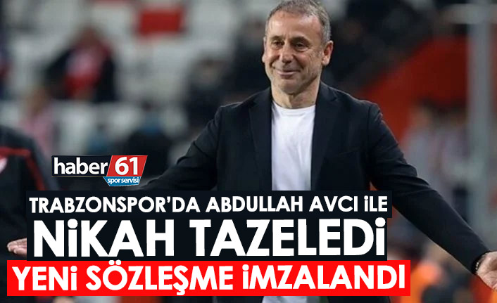 Trabzonspor'da Abdullah Avcı ile yeni sözleşme imzalandı!