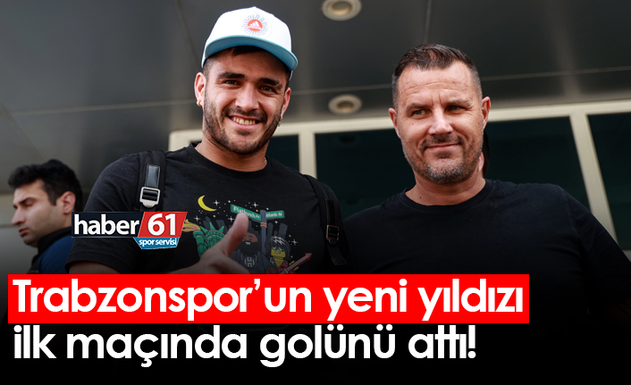 Trabzonspor’un yeni yıldızı ilk maçında golünü attı!