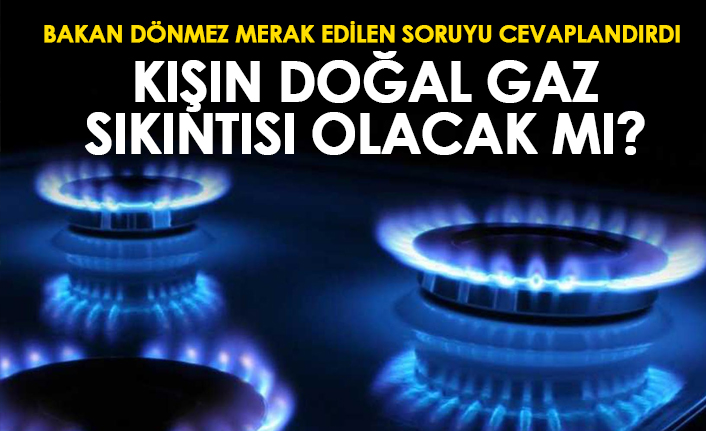 Bakan Dönmez'den doğal gaz açıklaması! Kışın sıkıntı yaşamayacağız