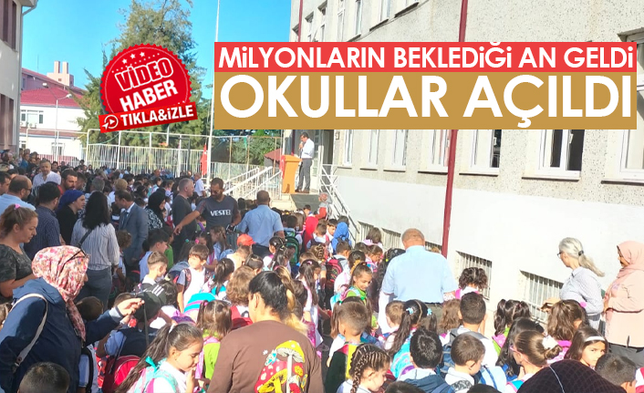 Milyonların beklediği an geldi! Okullar açıldı