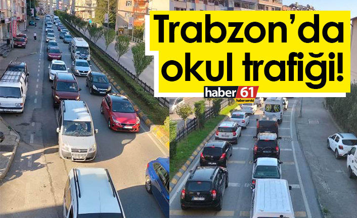 Trabzon’da okul trafiği