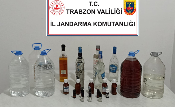 Trabzon’da sahte alkol operasyonu