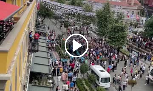 Trabzonspor taraftarı ile Kopenhag taraftarı karşılaştı. Video Haber