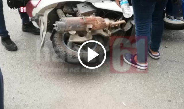 Trabzon'da motosiklet otomobile çarptı: 1 yaralı - Video Haber