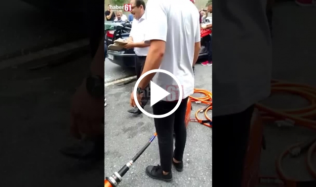 Trabzon’da Feci kaza! Otomobil tıra arkadan çarptı. Video Haber