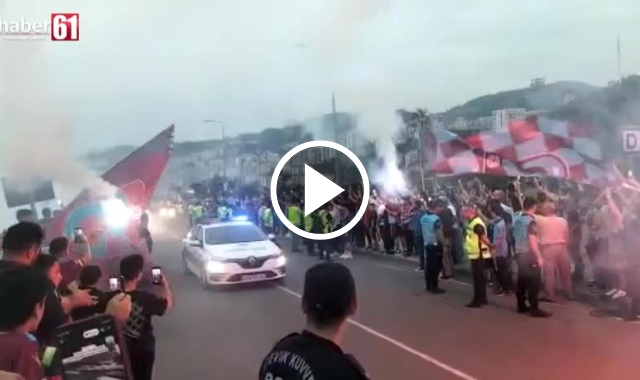 Trabzonspor stada böyle geldi. Video Haber