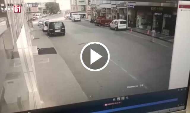 Trabzon'da film gibi olay! Polis aracına ve polise çarparak kaçtı. Video Haber