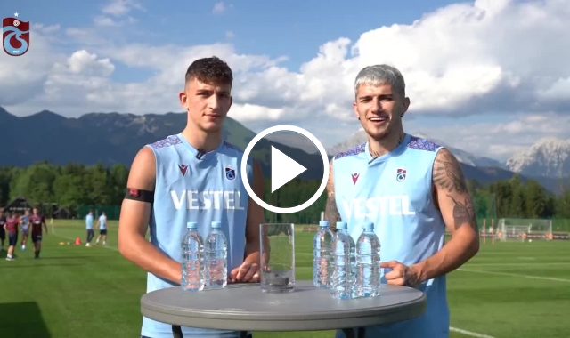 Trabzonsporlu futbolculardan yeni yarışma! İmzalı forma ödüllü...Video Haber