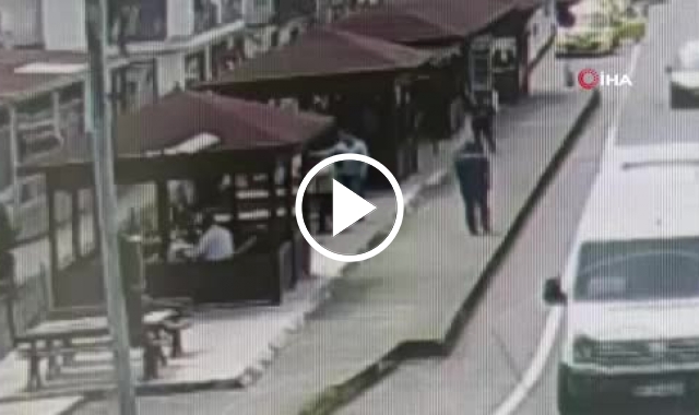 Trabzon'daki silahlı kavga kameraya yansıdı İşte o anlar. Video Haber