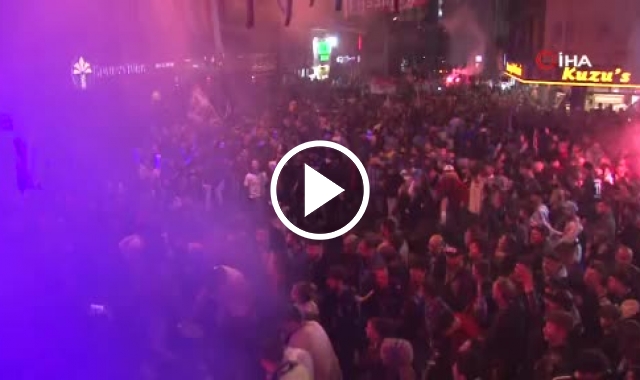 Bursa’da Trabzonspor’un şampiyonluğu coşkuyla kutlandı. Video Haber