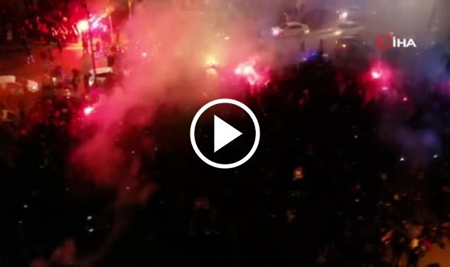 Üsküdar’da Trabzonspor'un şampiyonluk sevinci. Video Haber