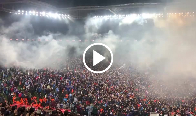 Maç bitti Akyazı yıkıldı. Video Haber